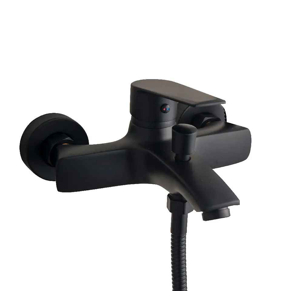 Monomando Tina Ducha Upsala Matte Black  2