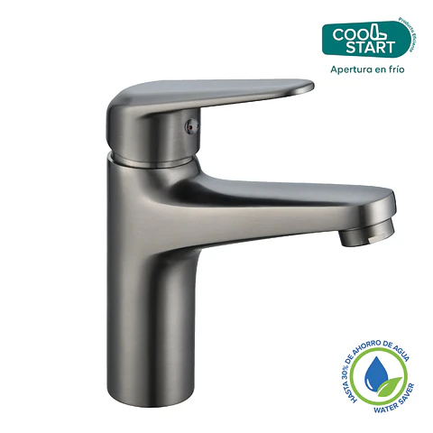 Monomando Lavamanos Euro Gun Metal Coolstar