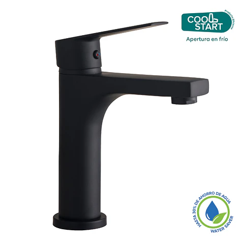 Monomando Lavatorio Upsala Matte Black Coolstart