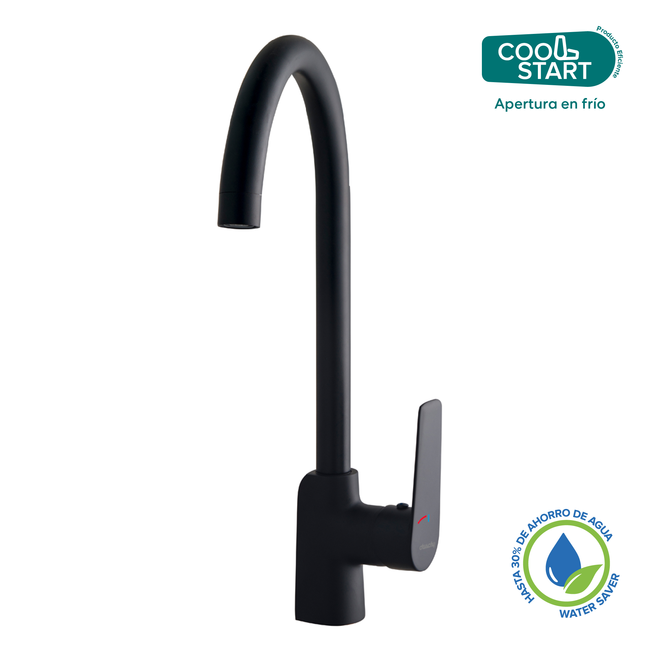 Monomando Cocina Upsala Matte Black Coolstart