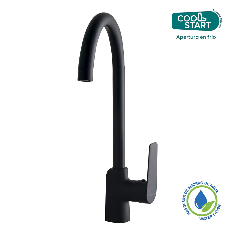 Monomando Cocina Upsala Matte Black Coolstart 1