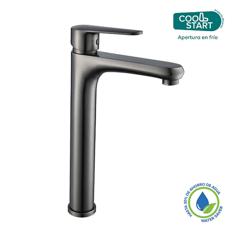 Monomando Lavamanos Alto Aren Gun Metal Coolstart