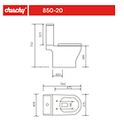 Sanitario WC dos piezas Gotemburgo 2