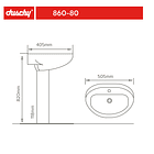 Lavamanos con pedestal EKO 2