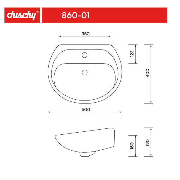 Lavamanos con pedestal EKO 6