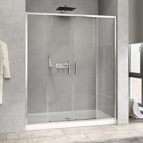 Mampara corredera apertura central LIGHT 160x190 cm