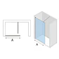 Mampara Frontal Fija Gun Metal 100  - Miniatura 3