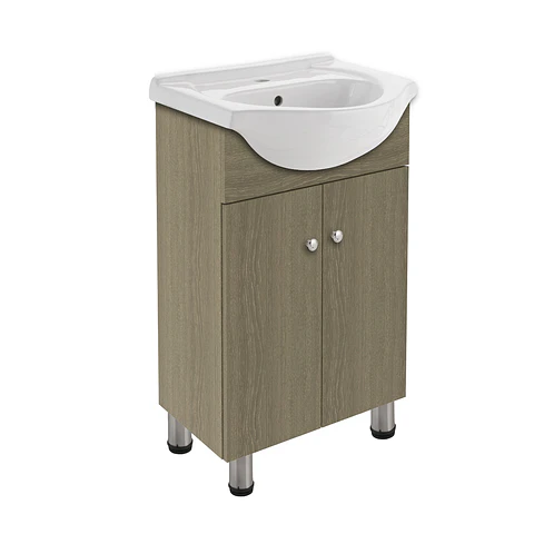 MUEBLE DE BAÑO MADERA VETADA 500X830X430