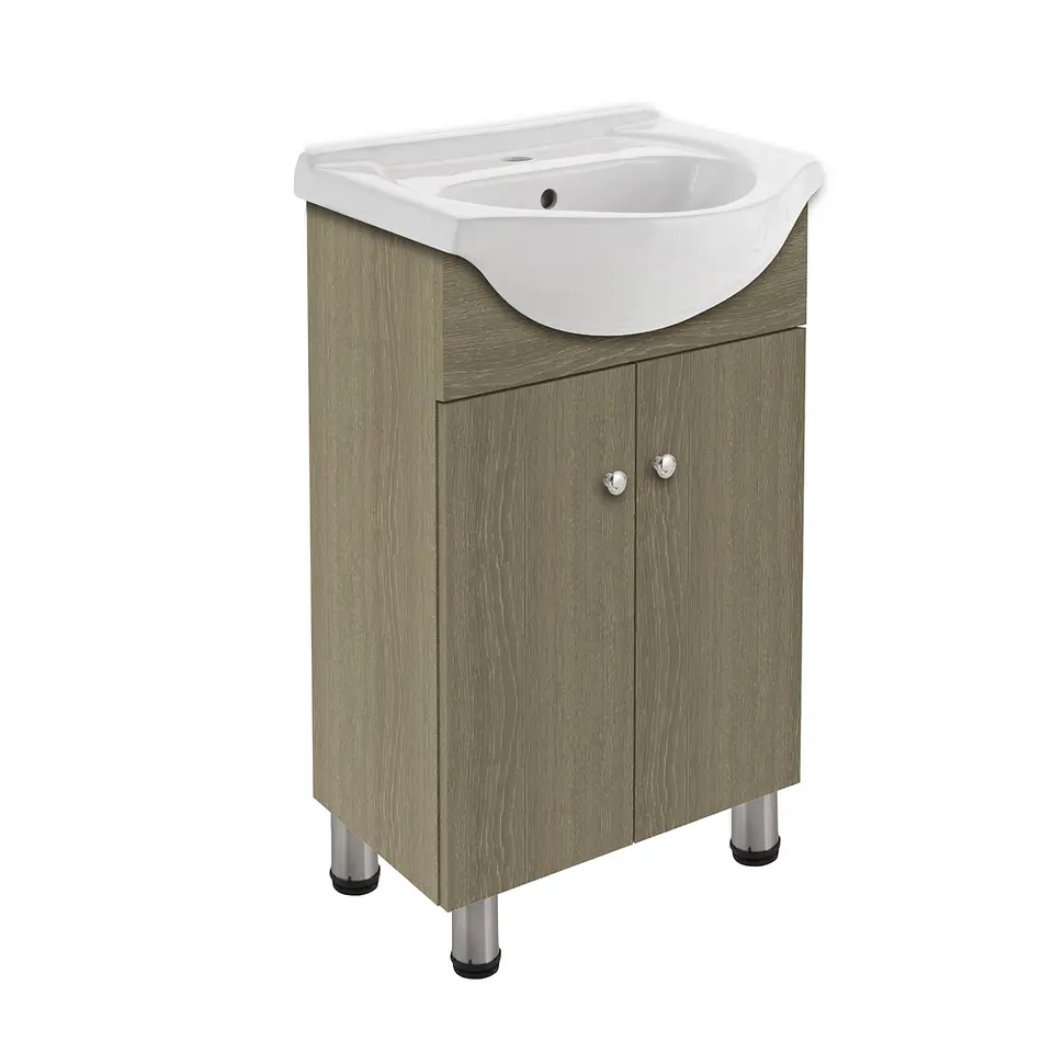 MUEBLE DE BAÑO MADERA VETADA 500X830X430 1