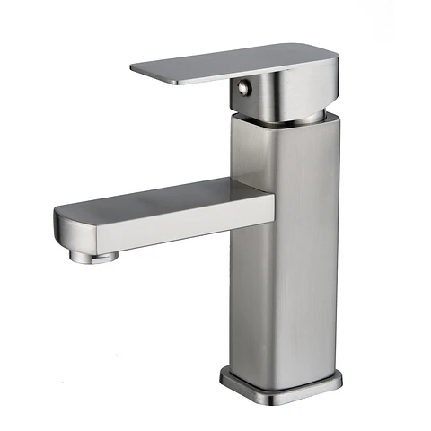 Monomando Lavamanos Square Brushed Nickel