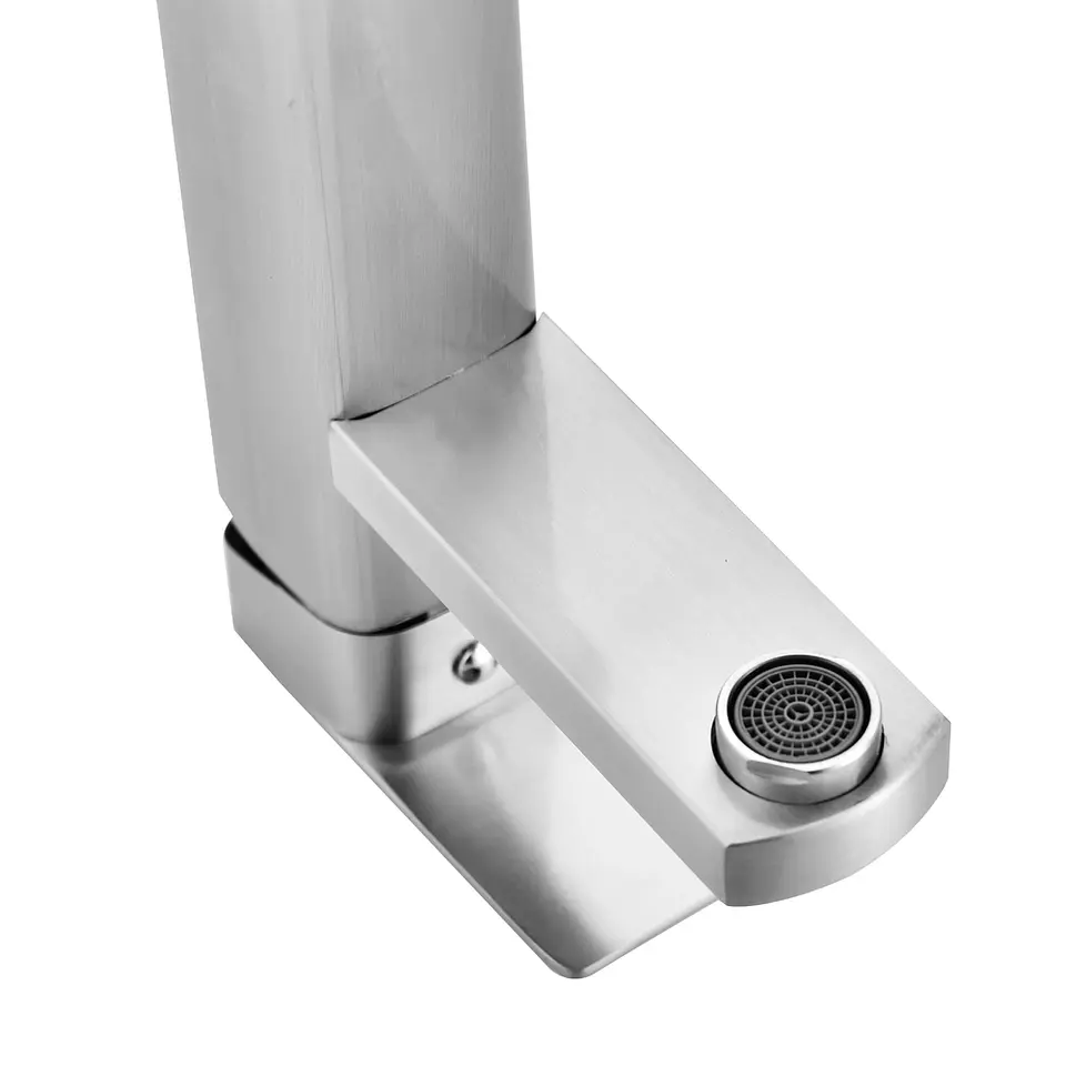 Monomando Lavamanos Square Brushed Nickel 3
