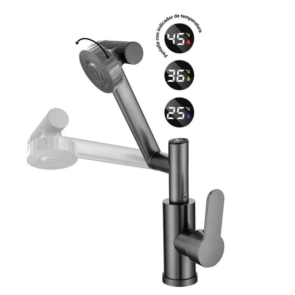 Grifería Multifuncional Smart Gun Metal 3