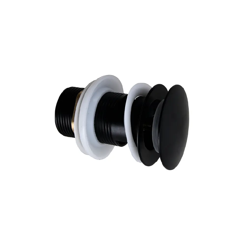 Desague Lavatorio Pop Up 1 1/4 con rebalse Matte Black 2