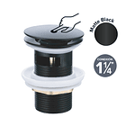 Desague Lavatorio Pop Up 1 1/4 con rebalse Matte Black 3