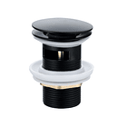 Desague Lavatorio Pop Up 1 1/4 con rebalse Matte Black 1