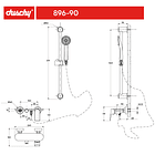 Griferia con Barra de Ducha Gun Metal 5