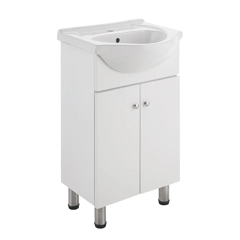 Combo mueble baño blanco 500x820x430 eko plus sifon plus