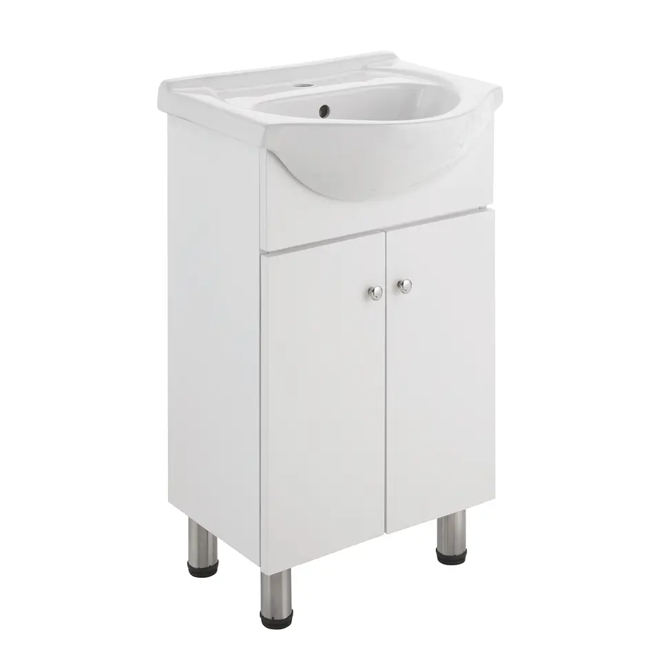 Combo mueble baño blanco 500x820x430 eko plus sifon plus 2