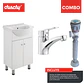 Combo mueble baño blanco 500x820x430 eko plus sifon plus - Miniatura 1