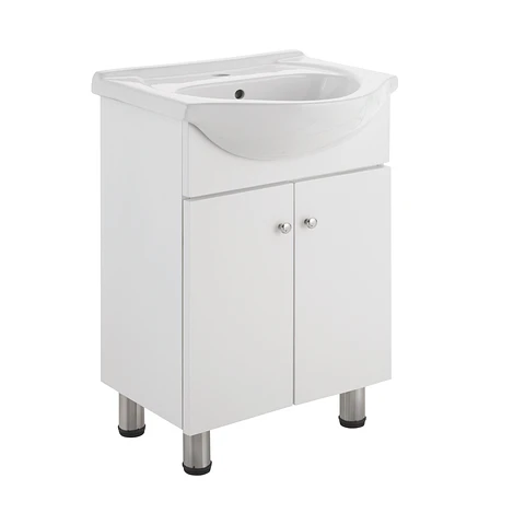 Combo mueble baño blanco 600x830x430 eko plus sifon plus