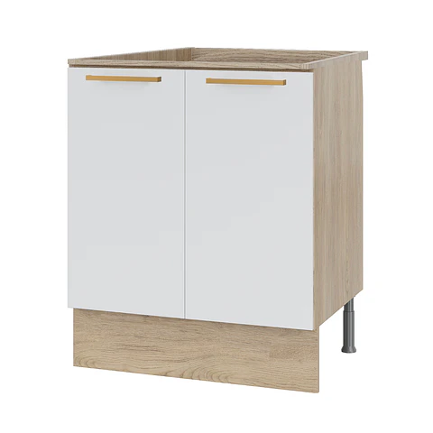 Combo cocina blanco 80 cm derecho