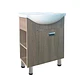 Combo mueble baño kalmar nogal vetado 600x830x430 1p eko plus sifon plastico - Miniatura 2