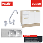 COMBO COMBINACION COCINA BLANCO 120 CM IZQUIERDO 1