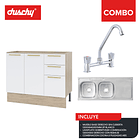 COMBO COMBINACION COCINA BLANCO 120 CM DERECHO 1