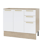 COMBO COMBINACION COCINA BLANCO 120 CM DERECHO 2