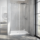 SET MAMPARA PLEGABLE CON HOJA FIJA PARA CIERRE 130 CM 2