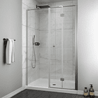 SET MAMPARA PLEGABLE CON HOJA FIJA PARA CIERRE 180 CM 1