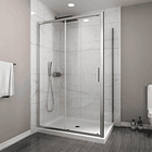 SET MAMPARA CORREDERA PARA CIERRE ESQUINA 180 X 70 CM 1