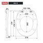 Asiento WC sanitario Soft Touch - Miniatura 6