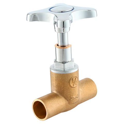 Llave de Paso 1/2" manilla zinc