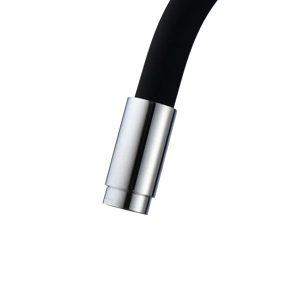 Monomando Cocina Flexible Negro Basic 3
