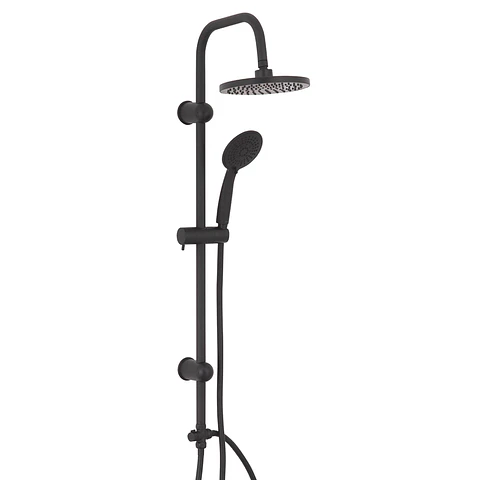 Combo columna Sun + grifería ducha y baño gunnar matte black