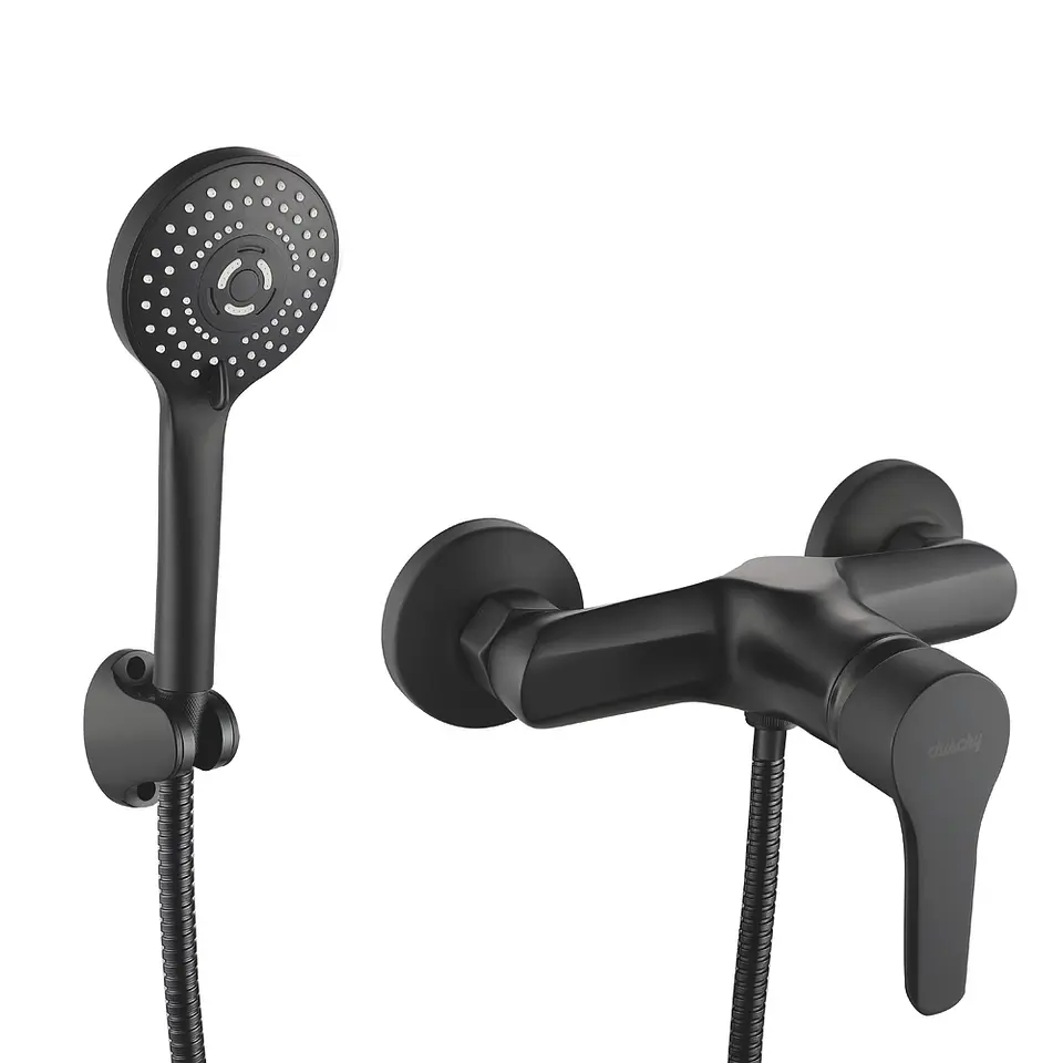 Combo columna Sun + grifería ducha y baño gunnar matte black 4