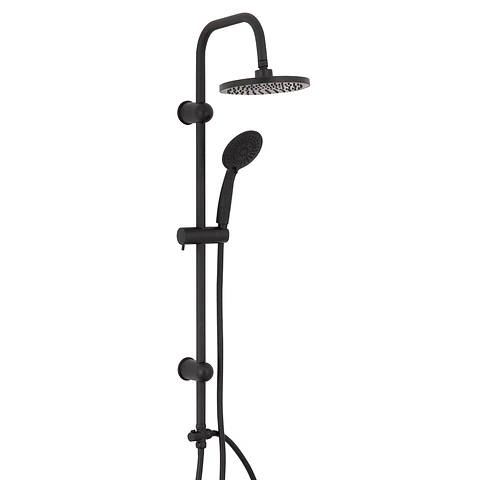 Combo columna Sun + grifería ducha y baño gunnar matte black