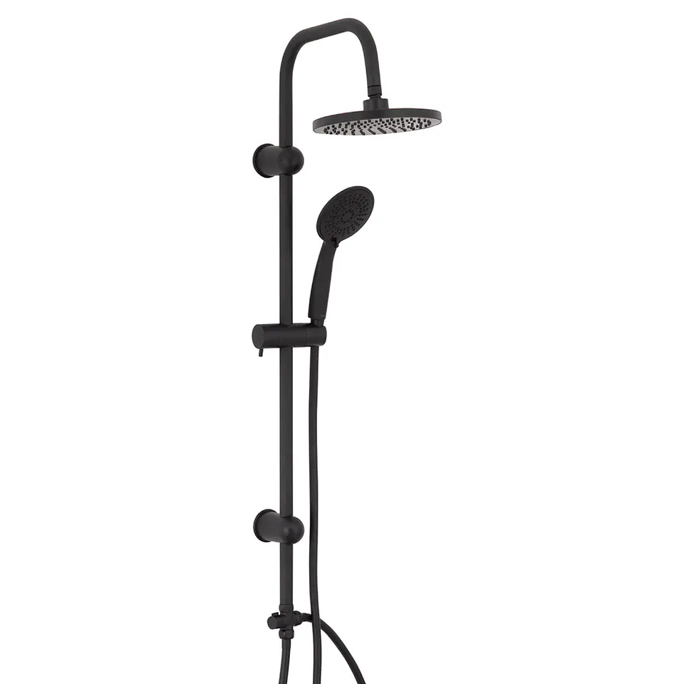 Combo columna Sun + grifería ducha y baño gunnar matte black 2