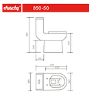 Sanitario wc one piece Falun 5