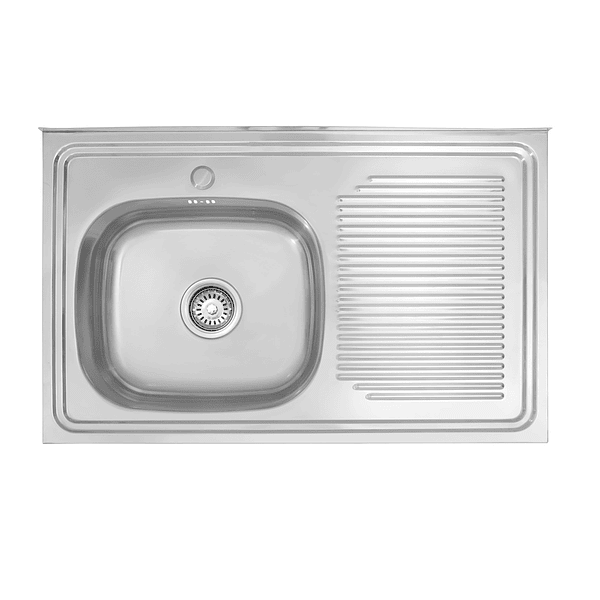 Lavaplato Sobreponer Monomando 800X500 Derecho con rebalse 1