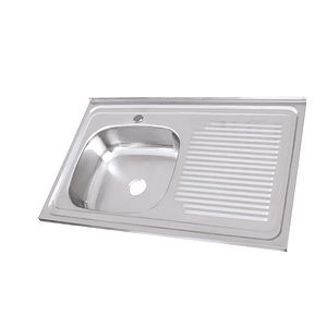 Lavaplato Sobreponer Monomando 800X500 Derecho con rebalse