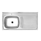 Lavaplato Sobreponer Monomando 1000X500 Derecho con rebalse 1