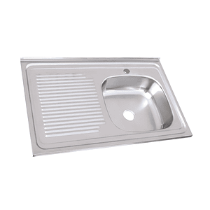 Lavaplato Sobreponer Monomando 800X500 Izquierdo con rebalse