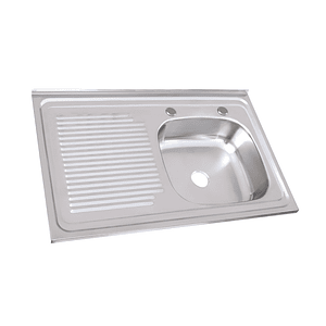 Lavaplato Sobreponer Combinacion 800X500 Izquierdo con rebalse