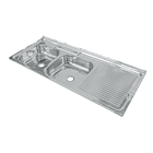 Lavaplato Sobreponer Combinacion 1200X500 Derecho con rebalse 2