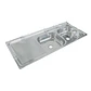 Lavaplato Sobreponer Combinacion 1200X500 Izquierdo con rebalse - Miniatura 2