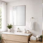 Espejo Rectangular 45x60 cm con Bisel para Baño 4