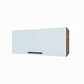 Muble Mural 1 puerta abatible 70x31x30 cm blanco Fika - Miniatura 1