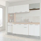 Muble Mural 1 puerta abatible 70x31x30 cm blanco Fika 3